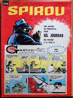 Spirou - 1319 - Couverture : Gaston Lagaffe