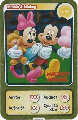 TCG Disney Auchan 2010 - 005 - Minnie & Mickey - Dorée