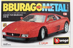 Publicité - BBURAGO - Ferrari 348 tb - 1985