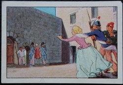 Image / Chromo - La vie fière et joyeuse des scouts - XV-08 - Jacques Cazotte conduit au guichet