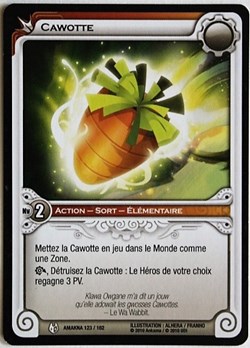 Wakfu TCG - 2010 - Amakna - 123 - Cawotte - Peu commune