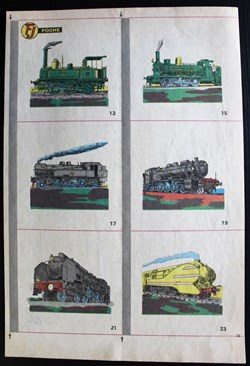 Planches d'images - Les locomotives / Chemins de fer
