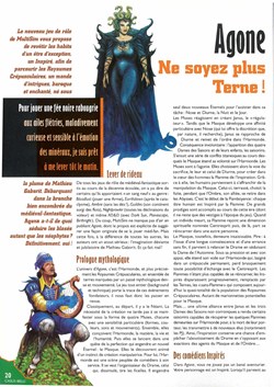Présentation du jeu - Agone - Casus Belli N°121 et 122 de 1999