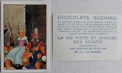 Image / Chromo - La vie fière et joyeuse des scouts - XV-10 - Le triomphe