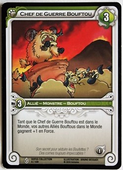 Wakfu TCG - 2011 - Dofus Collection - 004 - Chef de guerre Bouftou - peu commune