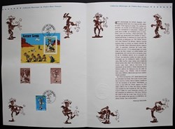 Philatélie - Document Officiel - Fête du timbre 2003 Lucky Luke - Y&T BF 55 + 3546