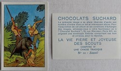 Image / Chromo - La vie fière et joyeuse des scouts - IV-10 - Sauvé !