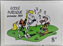 Autocollant Lucky Luke - Ecole Publique 1991 - 8F