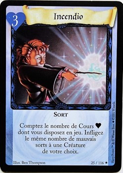 TCG Harry Potter - Set de base - 025 - Incendio - Rare