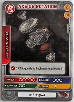 TCG Beyblade - 196/240 - Axe de rotation
