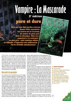 Critique de jeu - Vampire, la Mascarade (3e édition)