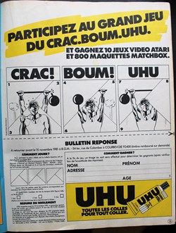 Publicité - UHU - Concours 1981