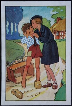 Image / Chromo - La vie fière et joyeuse des scouts - X-07 - Une bonne action