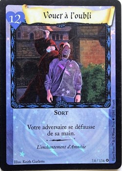 TCG Harry Potter - Set de base - 014 - Vouer à l'oubli - Rare Brillante