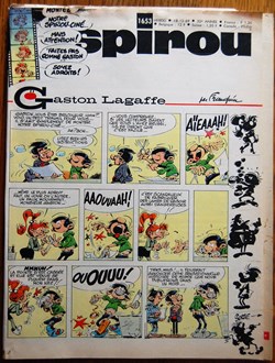 Spirou - 1653 - Couverture : Gaston Lagaffe