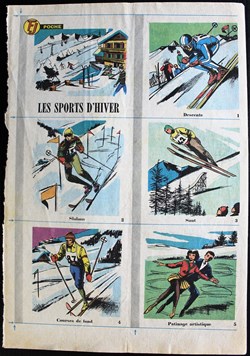 Planches d'images - Les sports d'hiver