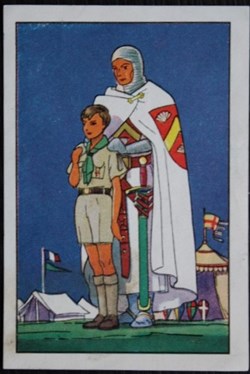 Image / Chromo - La vie fière et joyeuse des scouts - IX-10 - Les nouveaux chevaliers du monde