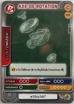 TCG Beyblade - 197/240 - Axe de rotation