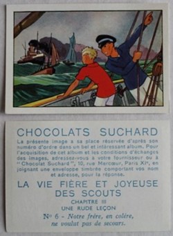 Image / Chromo - La vie fière et joyeuse des scouts - III-06 - Notre frère en colère...
