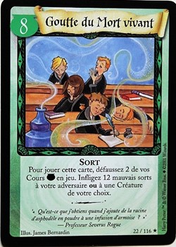 TCG Harry Potter - Set de base - 022 - Goutte du mort vivant - Rare