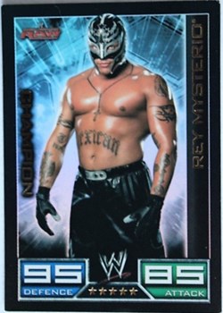 Slam Attax - Carte 008 - Rey Mysterio Champion - Rare Foil