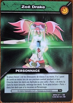TCG - Dinosaur King - DKTB 077/100 - Zoé Drake