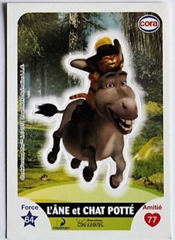 Dreamworks Cora 2011 - S110 - Shrek - L'âne et chat potté