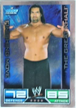 Slam Attax - Carte 029 - The Great Khali Finishing Move - Rare Foil