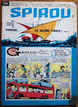 Spirou - 1334 - Couverture : Gaston Lagaffe