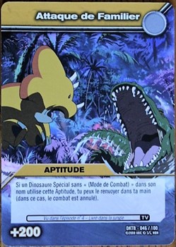 TCG - Dinosaur King - DKTB 046/100 - Attaque de familier