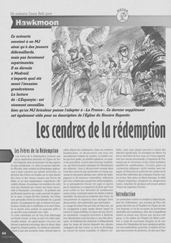 Scénario - Hawkmoon - Les cendres de la rédemption