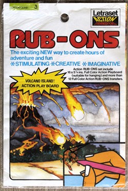 Décorama - Letraset Actions Transfers Adventures - Volcano Island