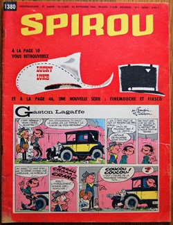Spirou - 1380 - Couverture : Gaston Lagaffe