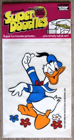 Décalcomanies - Letraset - Super Doodles - Donald Duck