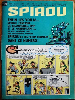 Spirou - 1273 - Couverture : Gaston Lagaffe