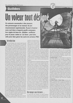 Scénario - Guildes - Un voleur tout désigné