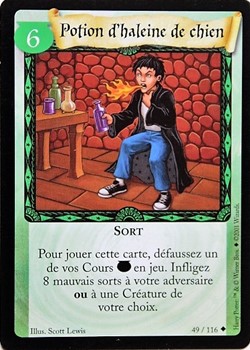 TCG Harry Potter - Set de base - 049 - Potion d'haleine de chien - Peu commune