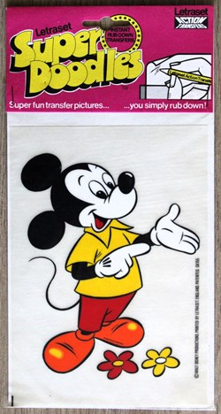 Décalcomanies - Letraset - Super Doodles - Mickey Mouse
