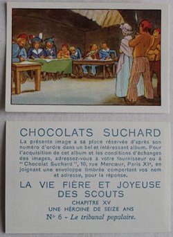 Image / Chromo - La vie fière et joyeuse des scouts - XV-06 - Le tribunal populaire