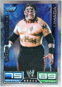 Slam Attax - Carte 025 - Umaga Finishing Move - Rare Foil