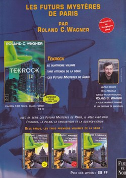 Littérature Fleuve Noir - Les futurs mystères de Paris - Roland C.Wagner