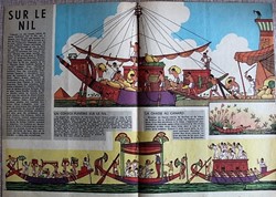 Encart central - Sur le Nil - Egypte ancienne