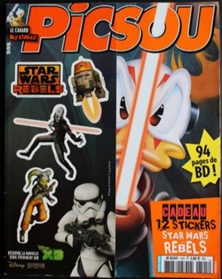 Picsou Magazine - N°505 + Planche 12 stickers STAR WARS REBELS