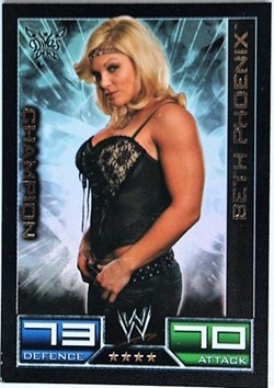 Slam Attax - Carte 014 - Beth Phoenix Champion - Rare Foil