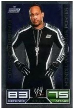 Slam Attax - Carte 017 - Montel Vontavious Porter Finishing Move - Rare Foil