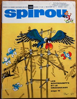 Spirou - 1585 - Couverture : Les schtroumpfs