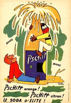 Bibi Fricotin - Publicité Pschitt - 1957