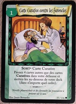 TCG Harry Potter - Set de base - 077 - Carte curative contre les furoncles - Commune