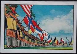 Image / Chromo - La vie fière et joyeuse des scouts - XI-09 - Le chant des adieux