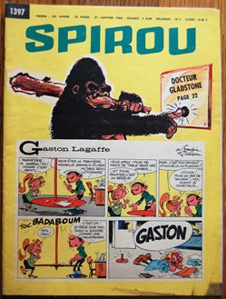 Spirou - 1397 - Couverture : Gaston Lagaffe
